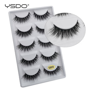 5 Pairs Mink EyeLashes 3D False Lashes winged Thick MakeupEyeLash Dramatic Lashes Natural Volume Soft Fake Eye Lashes g800