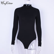 Load image into Gallery viewer, Long Sleeve Cotton High Solid Neck Bodysuit
