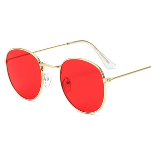 Classic Alloy Mirror Small Frame Round Sunglasses **UV 400 Protection