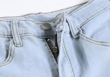 Load image into Gallery viewer, Hollow Cut Out Denim Shorts
