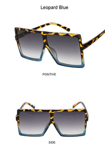 Square Vintage Retro Over Size Sunglasses **UV400 Protection