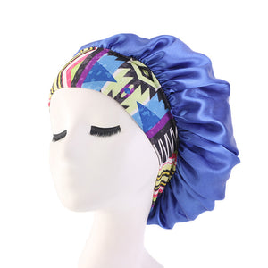 Colorful Satin Bonnet Hair Wrap Cap Hat Headband Headwear