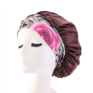 Colorful Satin Bonnet Hair Wrap Cap Hat Headband Headwear