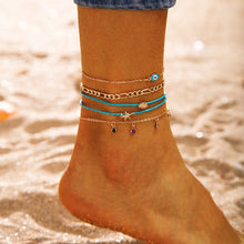 Load image into Gallery viewer, Bohemian Anklets (Pearl Shell Star Beads)
