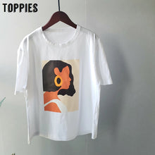 Load image into Gallery viewer, Woman Character Print T-Shirts
