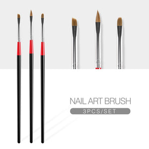 Nail Print Pen Acrylic Nail Kit Art Set UV Gel Brush Nail Art Brushes For Manicure