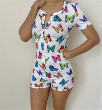 Load image into Gallery viewer, Deep V Neck Long Sleeve Stretch Leotard Romper
