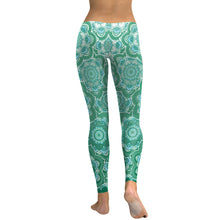 Load image into Gallery viewer, Lotus Flower Bomb Mid-Waist Leggings
