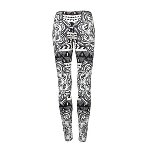 Lotus Flower Bomb Mid-Waist Leggings