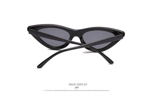 Mirror Black Cat Eye Sunglasses **UV400 Protection