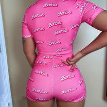 Load image into Gallery viewer, Barbie Bodycon Leotard Romper
