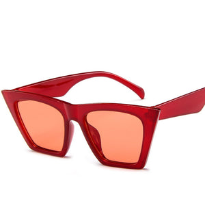 Retro Square Cat Eye Sunglasses