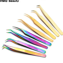 Load image into Gallery viewer, Gold Decor Anti-static 1 Piece Stainless Steel Eyebrow Tweezers For Eyelash Extension
