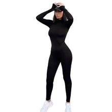 Load image into Gallery viewer, Solid Bodycon Long Sleeve Jumpsuit
