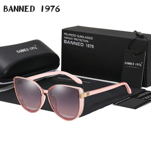 Polarized Vintage Cat Eye Sunglasses **UV400 Protection
