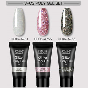 Poly gel Nail Kit All For Manicure Gel Nail Extension Set Acrylic Solution Water Builder Gel Polish For Nails Art Design