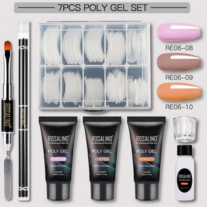 Poly gel Nail Kit All For Manicure Gel Nail Extension Set Acrylic Solution Water Builder Gel Polish For Nails Art Design