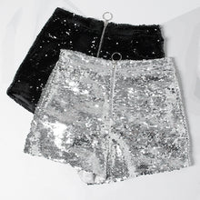 Load image into Gallery viewer, High Waist Shimmer Shorts
