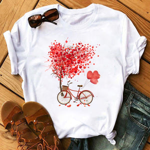 Heart Print T-Shirts