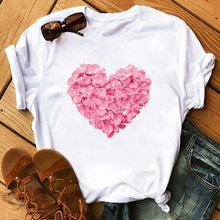 Load image into Gallery viewer, Heart Print T-Shirts
