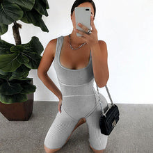 Load image into Gallery viewer, Sleeveless Solid Tank Top Rompers
