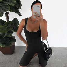 Load image into Gallery viewer, Sleeveless Solid Tank Top Rompers
