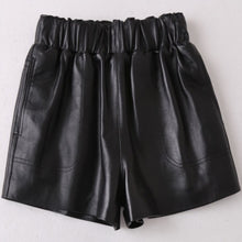 Load image into Gallery viewer, Mid-Waist Leather Shorts
