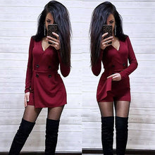 Load image into Gallery viewer, V-Neck Long Sleeve Romper
