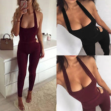 Load image into Gallery viewer, Hollow Out Waist Bodycon Jumpsuit
