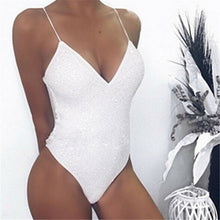 Load image into Gallery viewer, Sequin Sleeveless Bodycon Bodysuit
