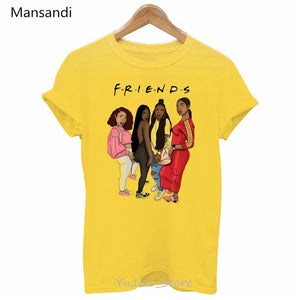Melanated Black Girls Friends TV Show T-Shirt