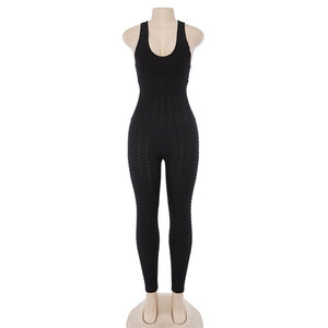 Criss-Cross Backless Bodycon Jumpsuit