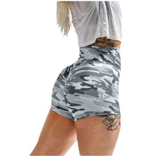 Load image into Gallery viewer, Camouflage Print High Waist Stretchy Bodycon Shorts
