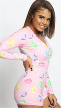 Load image into Gallery viewer, Deep V Neck Long Sleeve Stretch Leotard Romper
