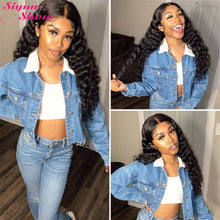 Load image into Gallery viewer, 30 inch Brazilian Loose Deep Wave 360 Lace Frontal Preplucked Remy 13x6 Human Hair Wigs
