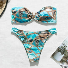 Load image into Gallery viewer, Brazilian High Cut Bandeau Bikini
