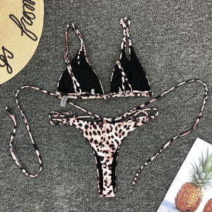 Leopard Print Micro Bikini