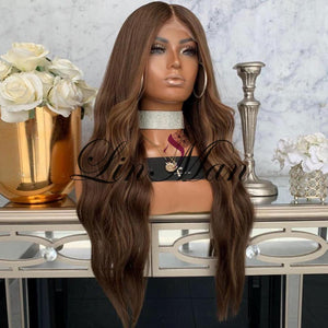Pre Plucked Hairline Front Lace Loose Wave Human Hair Wig