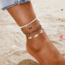 Load image into Gallery viewer, Bohemian Anklets (Pearl Shell Star Beads)
