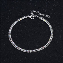 Load image into Gallery viewer, Silver Color Double Anklet Chain
