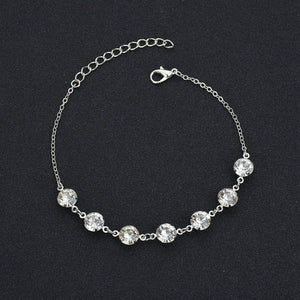 Silver Color Double Anklet Chain