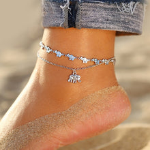 Load image into Gallery viewer, Vintage Anklet Set 5 pieces Adjustable Multi Layer Anklets
