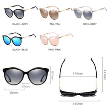 Load image into Gallery viewer, HD Polarized Vintage Cat Eye Sunglasses **UV400 Protection
