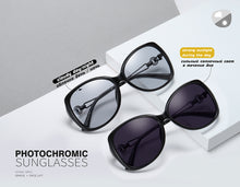 Load image into Gallery viewer, Over Size Polarized Photochromic Chameleon Sunglasses **UV400 Protection
