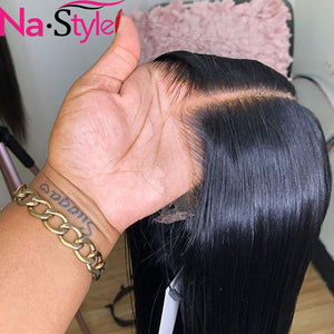 Skin Melt HD Transparent Straight Lace Front Human Hair Wigs