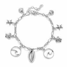 Load image into Gallery viewer, Vintage Starfish Shell Pendant Anklet
