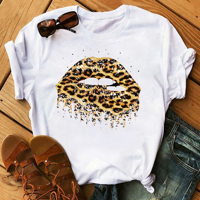 Leopard Print Designer T-Shirts