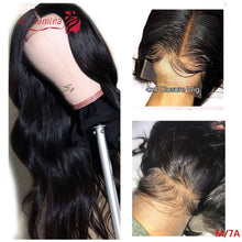 Load image into Gallery viewer, 150% and 180% Density Body Wave Lace Closure Pre Plucked Human Hair Wigs 10 inch to 30 inch Available
