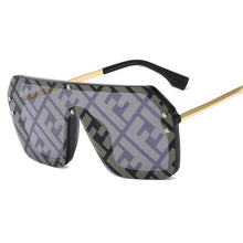 Load image into Gallery viewer, F Letter Vintage Over Sized Sunglasses UV 400
