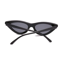 Load image into Gallery viewer, Mirror Black Cat Eye Sunglasses **UV400 Protection
